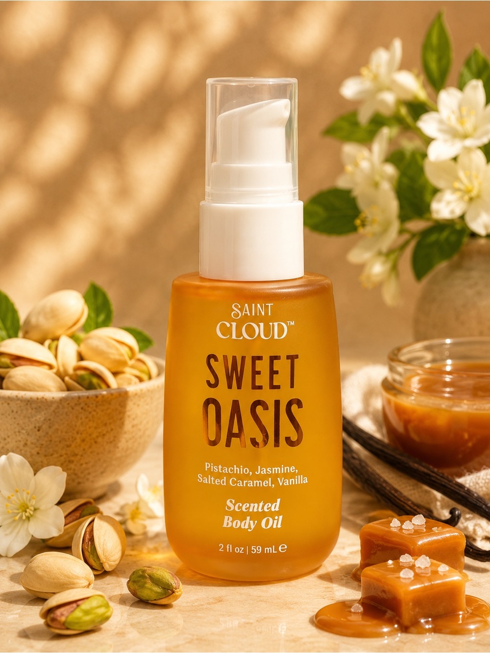 SAINT CLOUD Sweet Oasis Scented Body Oil – 59 mL 💛✨